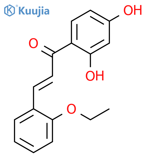 1-(2,4-Dihydroxyphenyl)-3-(2-ethoxyphenyl)prop-2-en-1-one structure