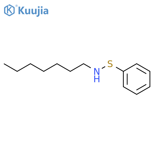 Benzenesulfenamide, N-heptyl- structure