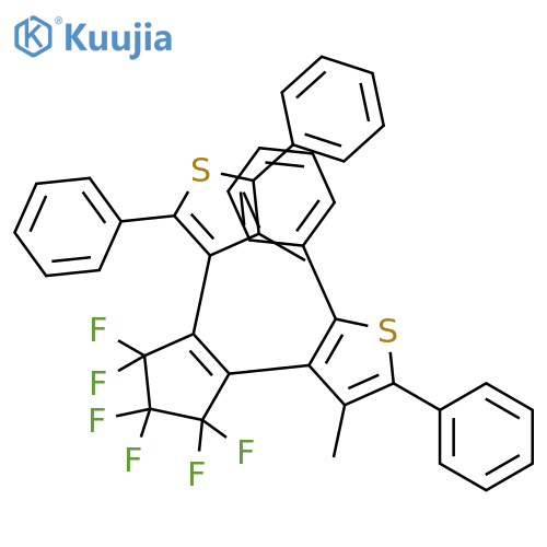 Thiophene, 3,3'-(3,3,4,4,5,5-hexafluoro-1-cyclopentene-1,2-diyl)bis[4-methyl-2,5-diphenyl- structure