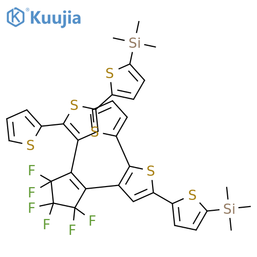 2,2':5',2''-Terthiophene, 3',3''''-(3,3,4,4,5,5-hexafluoro-1-cyclopentene-1,2-diyl)bis[5''-(trimethylsilyl)- structure
