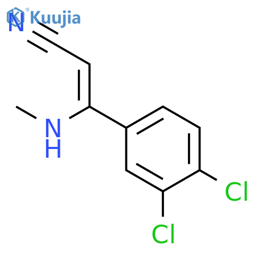 2-Propenenitrile, 3-(3,4-dichlorophenyl)-3-(methylamino)- structure