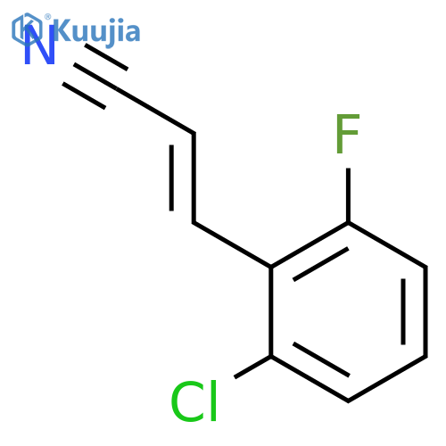 2-Propenenitrile, 3-(2-chloro-6-fluorophenyl)-, (E)- structure