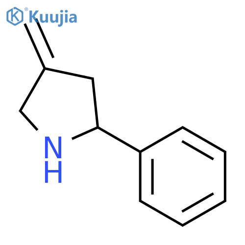 Pyrrolidine, 4-methylene-2-phenyl-, (2R)- structure