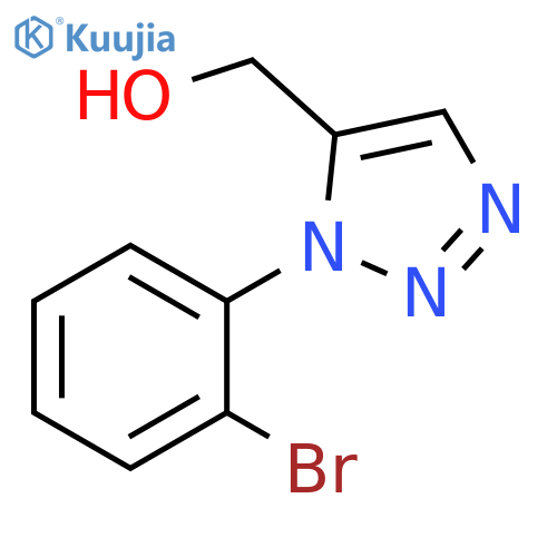 [1-(2-bromophenyl)-1H-1,2,3-triazol-5-yl]methanol structure