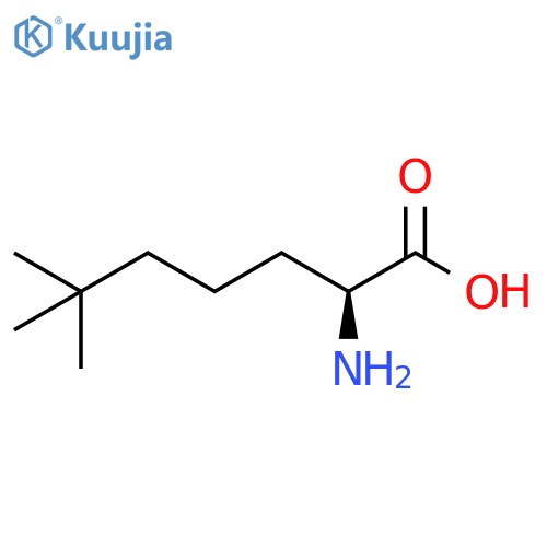 (2S)-2-amino-6,6-dimethylheptanoic acid structure