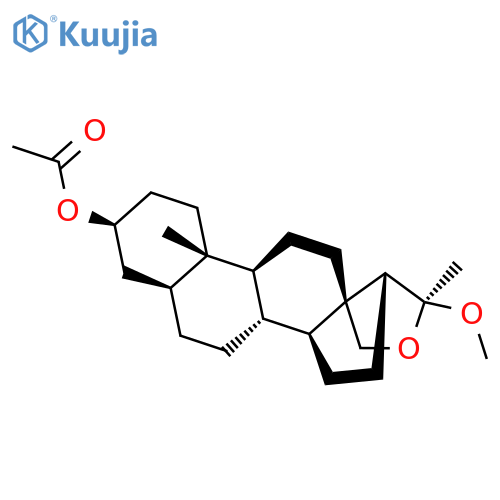 Pregnan-3-ol, 18,20-epoxy-20-methoxy-, acetate, (3b,5a,20S)- structure