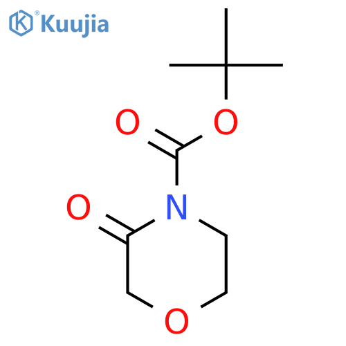 tert-butyl 3-oxomorpholine-4-carboxylate structure
