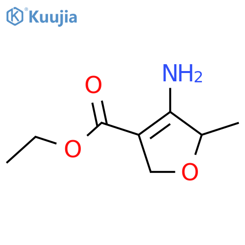 Ethyl 4-amino-5-methyl-2,5-dihydrofuran-3-carboxylate structure