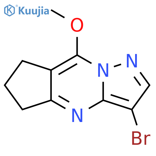3-Bromo-8-methoxy-6,7-dihydro-5H-cyclopenta-dpyrazolo1,5-apyrimidine structure