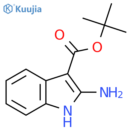 Tert-butyl 2-amino-1H-indole-3-carboxylate structure