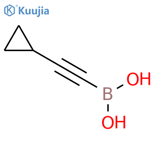 (2-cyclopropylethynyl)boronic acid structure