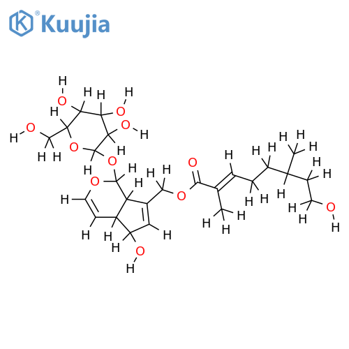6''R,7''-dihydro-10-O-foliamenthoylaucubin structure