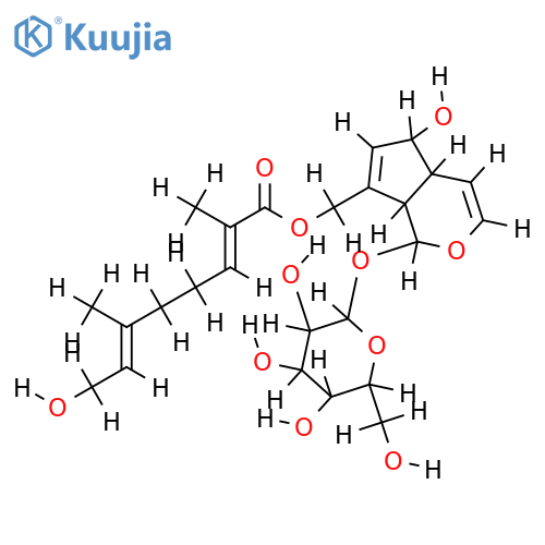 10-O-foliamenthoylaucubin structure