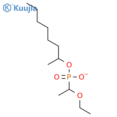 PHOSPHONIC ACID, (1-ETHOXYETHYL)-, MONO(1-METHYLHEPTYL) ESTER structure