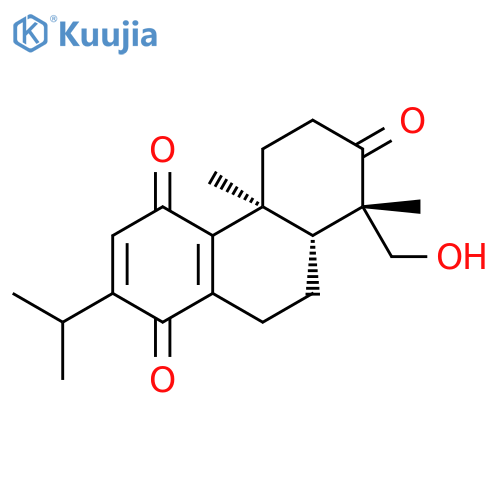 1,4,7(4bH)-Phenanthrenetrione,5,6,8,8a,9,10-hexahydro-8-(hydroxymethyl)-4b,8-dimethyl-2-(1-methylethyl)-,(4bS,8S,8aR)- structure