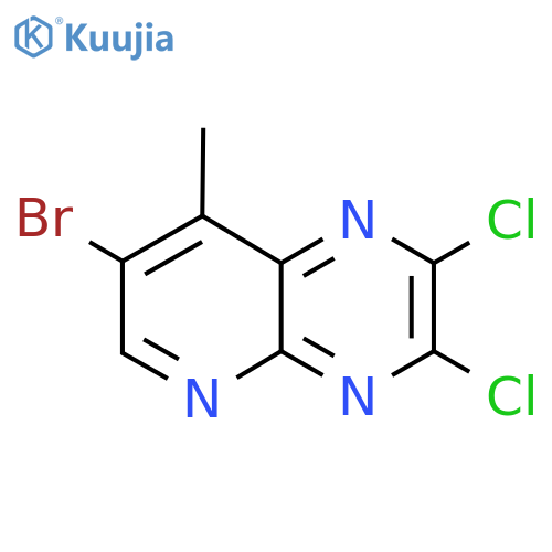 7-Bromo-2,3-dichloro-8-methylpyrido2,3-bpyrazine structure