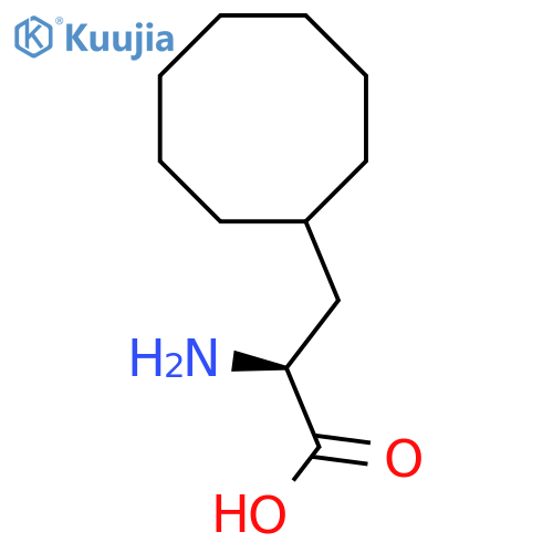 (2S)-2-amino-3-cyclooctyl-propanoic acid structure