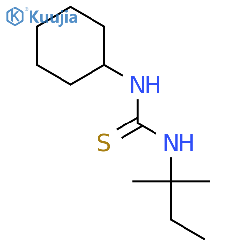 N-Cyclohexyl-N'-(tert-pentyl)-thioharnstoff structure
