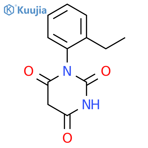 1-(2-ethylphenyl)-1,3-diazinane-2,4,6-trione structure