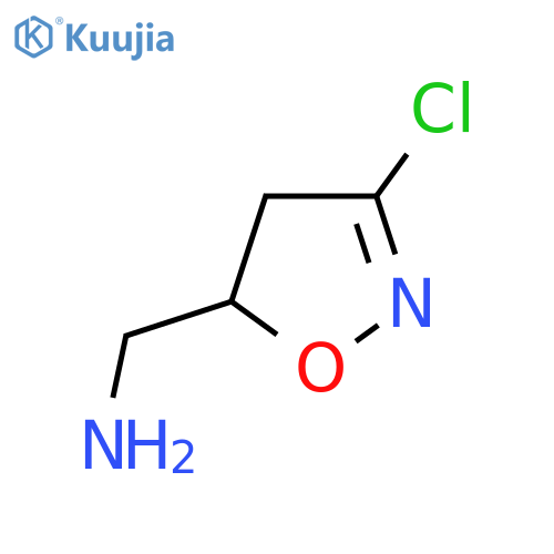 (3-Chloro-4,5-dihydro-1,2-oxazol-5-yl)methanamine structure