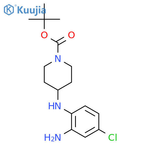 tert-Butyl 4-((2-amino-4-chlorophenyl)amino)piperidine-1-carboxylate structure