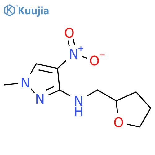 (1-Methyl-4-nitro-1H-pyrazol-3-yl)-(tetrahydro-furan-2-ylmethyl)-amine structure