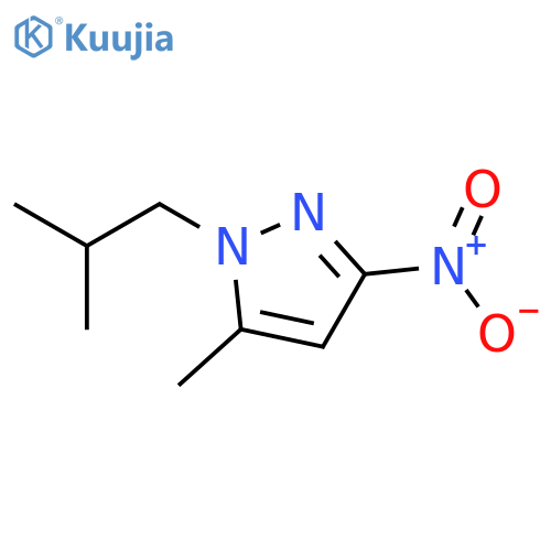 5-methyl-1-(2-methylpropyl)-3-nitro-1H-pyrazole structure