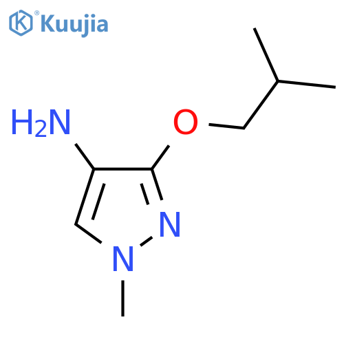 1-Methyl-3-(2-methylpropoxy)-1h-pyrazol-4-amine structure