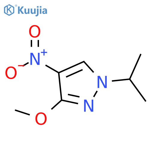 1-Isopropyl-3-methoxy-4-nitro-1H-pyrazole structure
