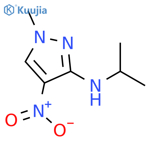 Isopropyl-(1-methyl-4-nitro-1H-pyrazol-3-yl)-amine structure