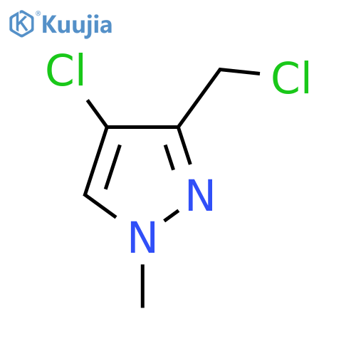 4-chloro-3-(chloromethyl)-1-methyl-1H-pyrazole structure
