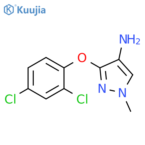 3-(2,4-dichlorophenoxy)-1-methyl-1H-pyrazol-4-amine structure