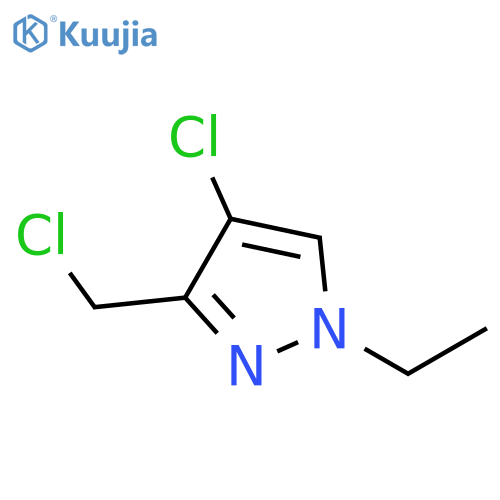 4-chloro-3-(chloromethyl)-1-ethyl-1H-pyrazole structure