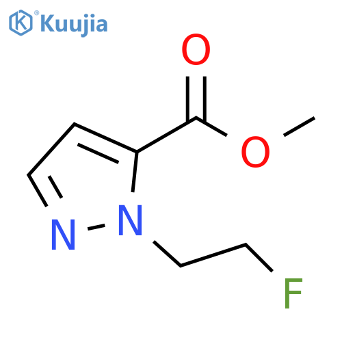 methyl 1-(2-fluoroethyl)-1H-pyrazole-5-carboxylate structure