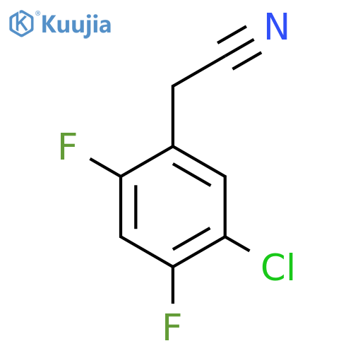 2-(5-chloro-2,4-difluorophenyl)acetonitrile structure