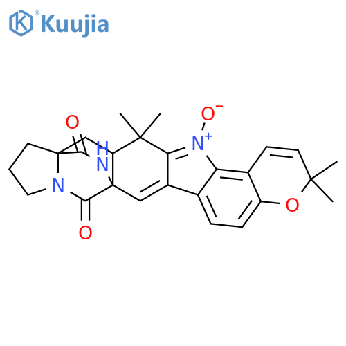 Stephacidin A; (+)-form, 6-Epimer, 9,21-didehydro, N9-oxide structure
