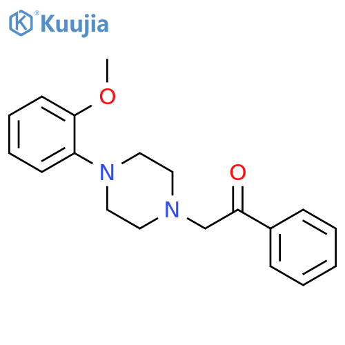 Ethanone, 2-[4-(2-methoxyphenyl)-1-piperazinyl]-1-phenyl- structure