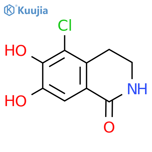 5-Chloro-6,7-dihydroxy-3,4-dihydroisoquinolin-1(2H)-one structure