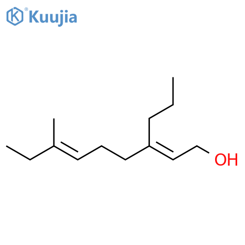 2,6-Nonadien-1-ol, 7-methyl-3-propyl-, (E,E)- structure