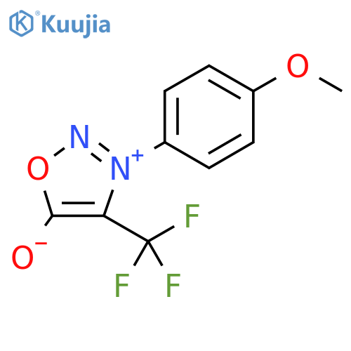 3-(4-methoxyphenyl)-4-(trifluoromethyl)-3H-1lambda4,2,3-oxadiazol-1-ylium-5-olate structure