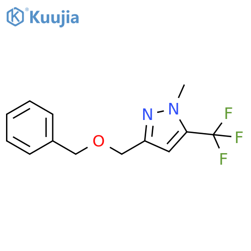 3-((benzyloxy)methyl)-1-methyl-5-(trifluoromethyl)-1H-pyrazole structure