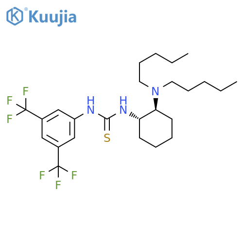 N-[3,5-Bis(trifluoromethyl)phenyl]-N'-[(1S,2S)-2-(dipentylamino)cyclohexyl]thiourea structure