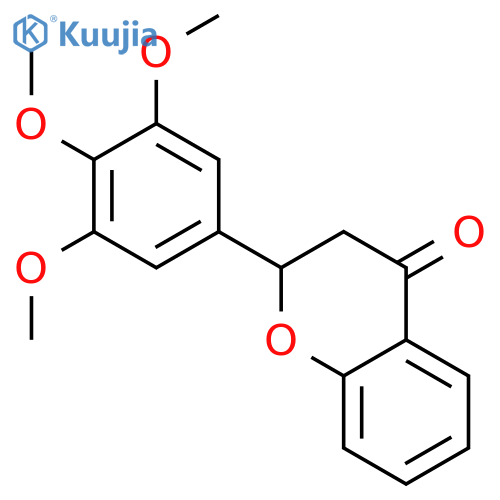 4H-1-Benzopyran-4-one, 2,3-dihydro-2-(3,4,5-trimethoxyphenyl)-, (±)- structure