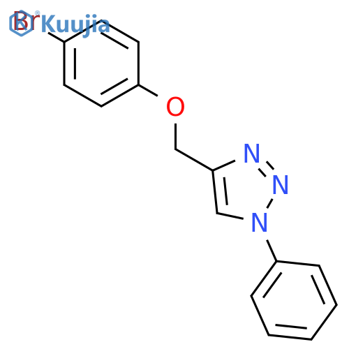 1H-1,2,3-Triazole, 4-[(4-bromophenoxy)methyl]-1-phenyl- structure