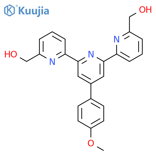 [2,2':6',2''-Terpyridine]-6,6''-dimethanol, 4'-(4-methoxyphenyl)- structure