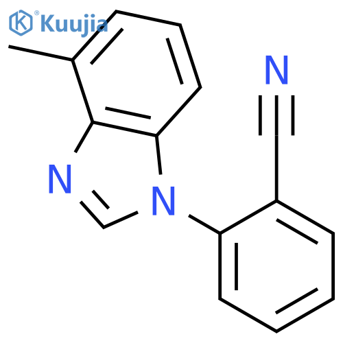 Benzonitrile, 2-(4-methyl-1H-benzimidazol-1-yl)- structure