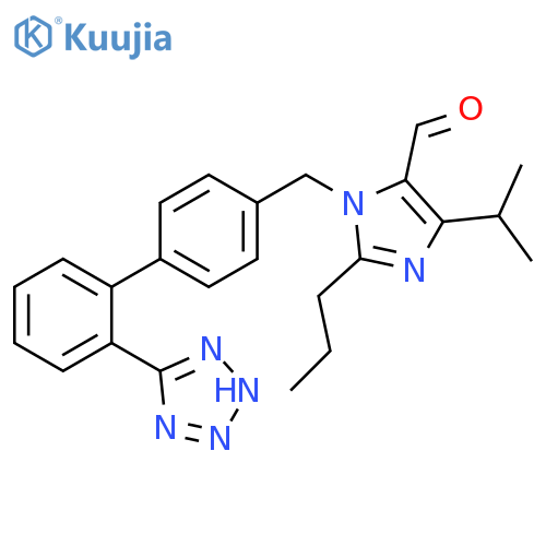 1H-Imidazole-5-carboxaldehyde,4-(1-methylethyl)-2-propyl-1-[[2'-(2H-tetrazol-5-yl)[1,1'-biphenyl]-4-yl]methyl]- structure