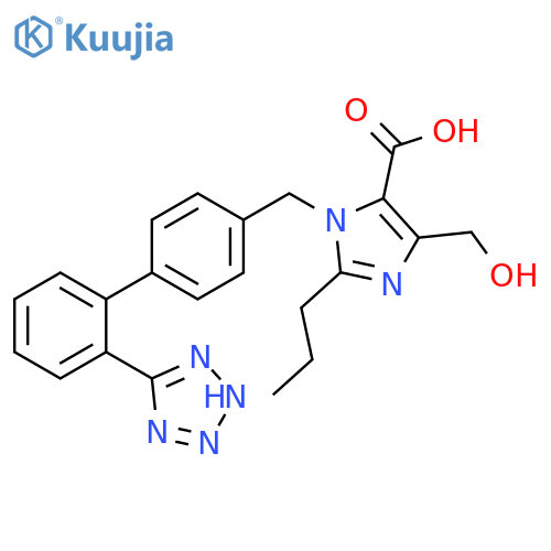 1H-Imidazole-5-carboxylicacid,4-(hydroxymethyl)-2-propyl-1-[[2'-(2H-tetrazol-5-yl)[1,1'-biphenyl]-4-yl]methyl]- structure