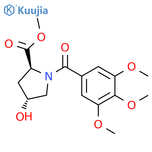 L-Proline, 4-hydroxy-1-(3,4,5-trimethoxybenzoyl)-, methyl ester, (4R)- structure