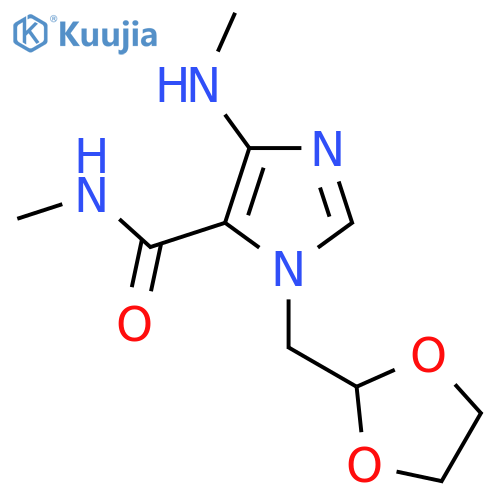 1-(1,3-Dioxolan-2-ylmethyl)-N-methyl-4-(methylamino)-1H-imidazole-5-carboxamide structure